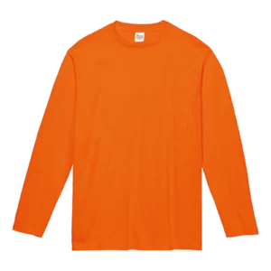 Printstar 5.6oz ヘビーウェイト長袖Tシャツ（オレンジ）