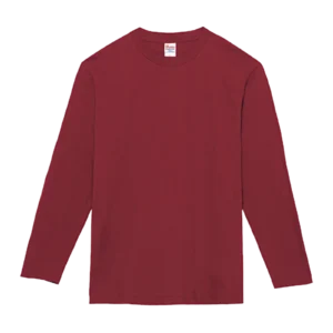 Printstar 5.6oz ヘビーウェイト長袖Tシャツ（バーガンディ）