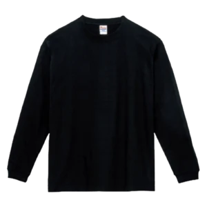Printstar 7.4oz スーパーヘビー長袖Tシャツ（ブラック）