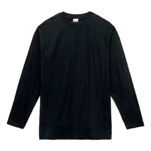 Printstar 5.6oz ヘビーウェイト長袖Tシャツ（ブラック）