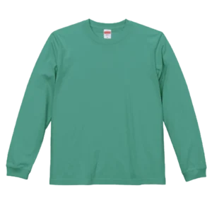 United Athle 5.6oz 長袖Tシャツ-リブ付き（ヘイジーグリーン）