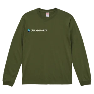 ライトオリーブ・United Athle 5.6oz 長袖Ｔシャツ-リブ付き