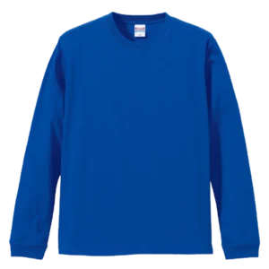 United Athle 5.6oz 長袖Tシャツ-リブ付き（ロイヤルブルー）