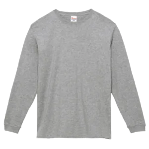 Printstar 7.4oz スーパーヘビー長袖Tシャツ（杢グレー）